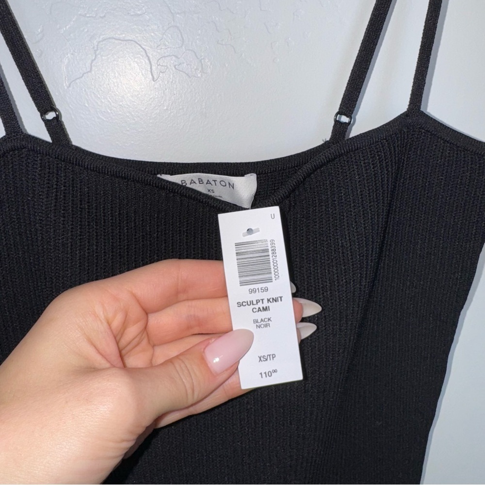 Aritzia Babaton Sculpt Knit Cami Dress Black XS - Picture 8 of 8